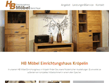 Tablet Screenshot of hbmoebel.de